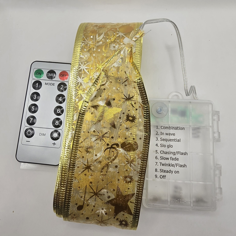 2pc Gold LED Ribbon with Remote - Picture 10 of 15